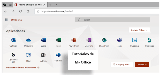 instalar el Office 365